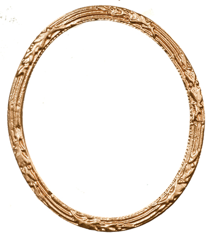 Large Oval Gold Frame